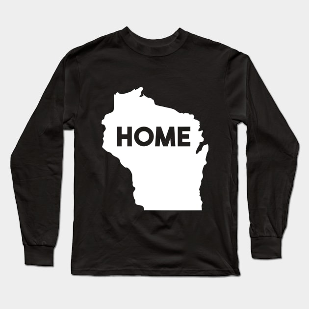 Wisconsin Is My Home Design. Graphic Wisconsin Long Sleeve T-Shirt by ghsp